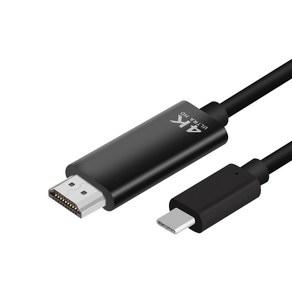 4K USB C타입 to HDMI 3M MHL케이블 핸드폰 휴대폰 스마트 TV연결 유선 미러링, 단품