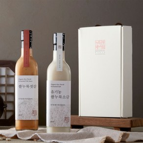 배나무실 유기농 저염 쌀누룩 소금&젓갈 선물세트, 일반포장, 1세트, 450ml