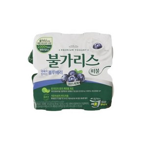 남양 떠먹는 불가리스 블루베리 85G x 4입 1개 (신선식품), 선택1  - 보냉백, 4개