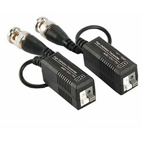 BW 회원 BNC에서 UTP Cat5/5e/6 Video Balun HD 트랜시버 어댑터 송신기 지원 720P/1080P AHD/CVI/TVI CCTV 카메라 1쌍, 1개