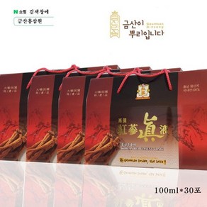 금산홍삼액 100ml 홍삼액기스 홍삼엑기스 [원산지:국산(충청남도 금산군)], 30개