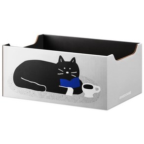 옥희독희 고양이 목이 편한 박스 스크래쳐, 티타임냥, 1개