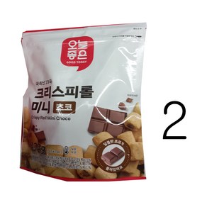 오늘좋은 국내산19곡크리스피롤미니초코130g, 130g, 2개