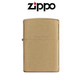 지포 ZIPPO 204 REG BR FIN SOLID BRASS