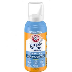 암앤해머 ARM & HAMMER Simply Saline Nasal Cae Daily Mist 4.5oz. 유통기한 1224. 208955