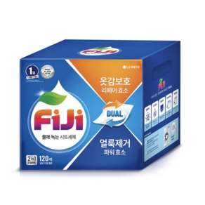 FiJi 피지 물에 녹는 파워업 시트 세제 120매