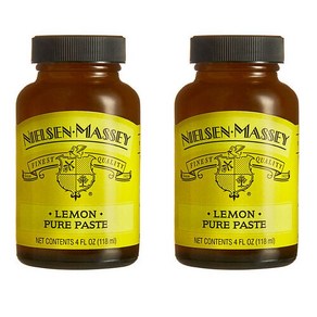 Nielsen Massey 닐슨메시 베이킹 쿠킹 드링크 그릴링용 퓨어 레몬 익스트렉 118ml 2팩