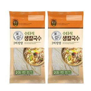 CJ 미정당 수타식 생칼국수, 2개, 400g