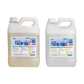 배수구 세정제 TACID-100 TACIL-1000 A B 3.75kg 기름때 오염 하수구 배관 막힘 악취 제거, TACIP 1000L 배관세척제 B제 3.75kg, 1개