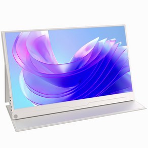 에비크 39.62cm FHD 15.6inch IPS 포터블 DEX 휴대용 모니터, 화이트