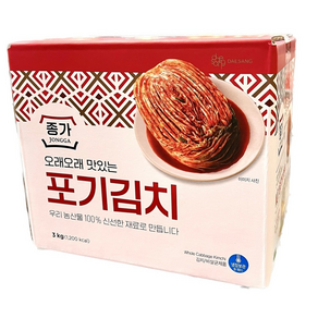 코스트코 종가집 포기김치 3kg-일반박스 발송/ 냉장 국내산 김치, 3kg, 1개