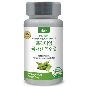 BSF 프리미엄 국내산 여주정 500mg x 100정, 2개, 50g