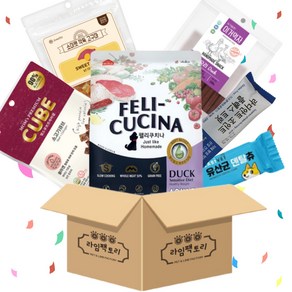 [라임팩토리] 아스쿠 펠리쿠치나 소프트사료 3kg 3종 택1 +이거먹자져키100g+소미펫고구마간식250g+마누카유산균껌100g+라디안트트릿1p+버블츄1p, 1개, 오리