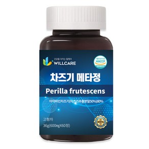 윌케어 차즈기 메타정 국내산 추출물 600mg, 60정, 1개, 60정