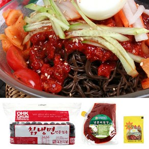 옥천냉면 칡냉면 10인분(2kg)+비빔장 500g+겨자소스 10개, 2kg, 1개