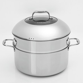 [Cookcell] 쿡셀 블랙큐브 곰솥 찜기겸용 28CM 9L, [Cookcell] 쿡셀 블랙큐브 곰솥 찜기겸용 28C, 1개