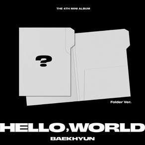 백현 미니 4집 앨범 BAEKHYUN HELLO WORLD 포토북 Folde, Folde 버전