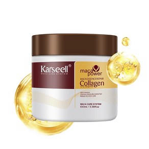 Karseell 100ml 콜라겐 헤어 트리트먼트 딥 리페어 컨디셔닝 아르간 오일 마스크 에센스 건조하고 손상된 모발용 모든 모발 타입