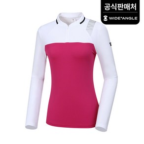 [와이드앵글 공식] [골프] 여성 W리미티드 블럭 티셔츠 L WWP20203M2