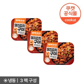 원팩쿠캣 돼지김치구이, 3개, 300g