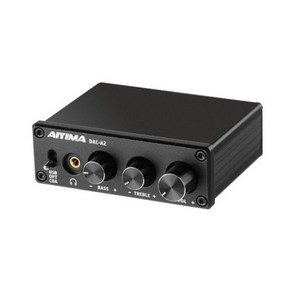 DAC앰프 AIYIMA 미니 앰프 하이파이 디지털 디코더 USB DAC 오디오 헤드폰 24 비트 96KHz 동축 광 출력 RCA