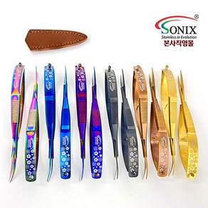 소닉스 쪽가위11.5cm SP-701스테인레스재봉자수 수예용앤틱퀼트공예용소잉십자수 실크가위, 퍼플(Puple), 직선형(STR), 1개