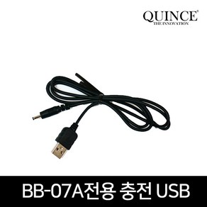 퀸스 무선 고데기 BB-03 BB-07A 전용 USB 충전 케이블 충전케이블, USB충전케이블(BB-03/BB-07A전용), 블랙, 1개