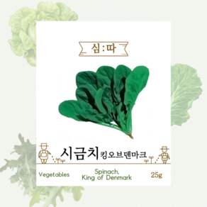 심따 흑킹시금치 씨앗 25g, 1개