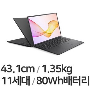 [중고/뉴리퍼] LG전자 그램17인치 코어 i7 17ZD90P-GX7LK 블랙 중고노트북 사무/업무/인강, WIN10, 256GB, 16GB