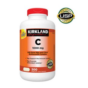 커클랜드 비타민 C 1000mg 500정 (타블렛) Kikland Vitamin 500tabs, 1개