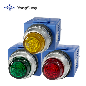 용성전기 PL램프 YSPL2-AL22 25파이 AC220V LED PL등, 적색, 1개