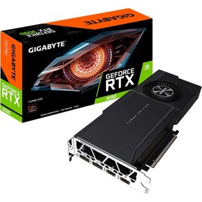 기가바이트 24GB 엔비디아 지포스 RTX 3090 터보 GDDR6X 그래픽 카드 모델 GV-N3090터보-24GD, 1개