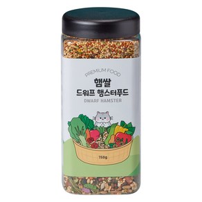 헤라펫 햄쌀 드워프햄스터 프리미엄 사료 세척혼합 750g, 1개