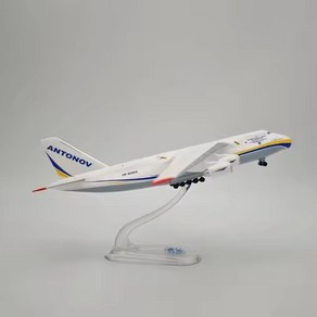 Antonov AN-124 운송 항공기 정적 모델 다이 캐스팅 ABS 플라스틱 시뮬레이션 장식 1:400 체중계, 01 Ukainian, 1개