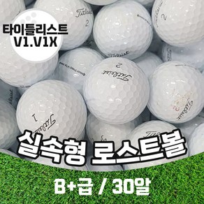 타이틀리스트 로스트볼 V1 V1X혼합 B+급 30알, 타이틀 V1.V1X B＋급 30알, 1개