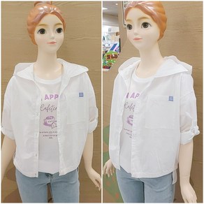 [소이주니어]논현점 22년여름신상 ** 시원한소재 ** 여아용 남방겸점퍼 ** 블루종 후드 셔츠
