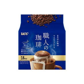 UCC 장인의커피 드립백타입 부드러운맛의 마일드 블랜드, 7g, 1개, 18개입