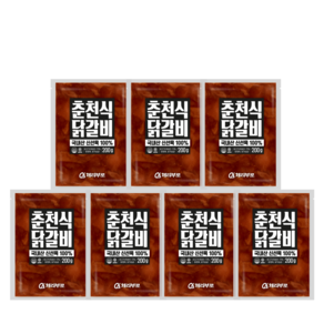 **소비기한 임박세일** 춘천식 닭갈비 200g 세트, 7개