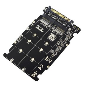 2 in 1 M.2 NVME SATA U2PCB M.2 NVME SSD 키 M 키 B SSD to U.2 SFF-8639 어댑터 PCIE M2 변환기 데스크탑 컴퓨터 부품