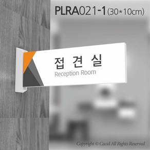 카시드 돌출표지판 PLRA021 표찰 표지판 표시판 도어싸인 팻말 명판 룸표시 방이름 부서명 부서이름 사무실 병원 교회 군부대, 화면크기 300*100mm