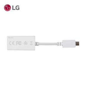 LG 정품 USB-C 타입 기가 LAN 젠더 (블랙/화이트) 랜선젠더 랜포트 랜 젠더, 화이트, 1개