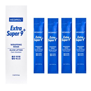 메디필 엑스트라 슈퍼9 플러스 물광리프팅 랩핑 마스크4ml(4개입) 물광피부 리프팅 리프팅마스크 마스크팩 피부장벽 피부탄력 수분 보습 영양, 1개, 4개입