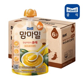 매일유업 맘마밀 이유식 바나나단호박 100g, 10개