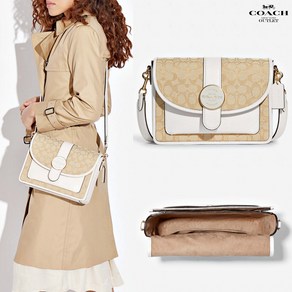 코치 로니 시그니처 자카드 크로스 C5307 Lonnie Crossbody In Signature Jacquard