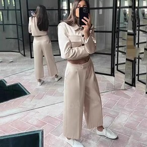 ZARA 자라 크롭 블레이저 자켓 팬츠