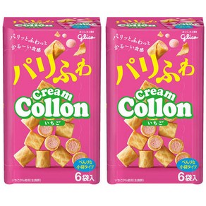 일본과자 일본스낵 에자키 그리코 크림 코론 Cream Collon 딸기맛 x 2상자