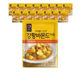 청정원 우리쌀 강황바몬드카레 약간매운맛, 100g, 11개