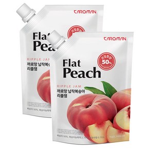 까로망 납작복숭아 리플잼 1kg 2개