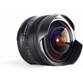 7.5mm F2.8 III 초광각 어안 수동 초점 APS C 미러리스 카메라 렌즈 캐논 호환 EOS M 마운트 M2 M3 M5 M6 M10 M100 M50 M200에 적합 업그, Fit fo Canon EOS-M Mount, 7.5mm F2.8 III Black, 1개