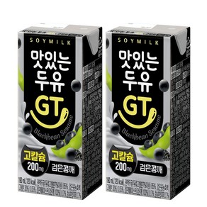 남양유업 맛있는 두유 GT 고칼슘 검은콩깨, 72개, 190ml